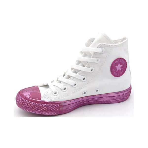 Converse all star whithe pink