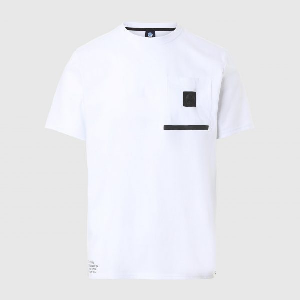 North Sails T-SHIRT WITH GRAPHIC - WHITE
