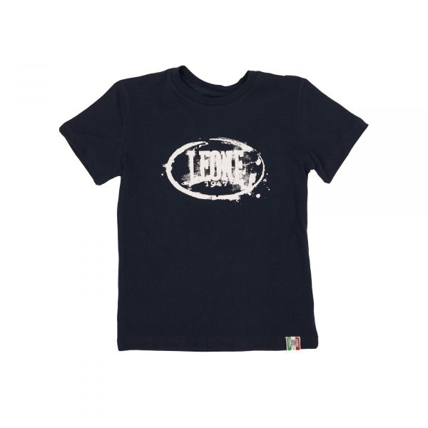 Leone Boy t-shirt short sleeves Junior Navy